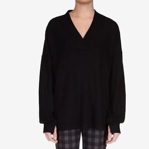 Sanctuary Cozy V- Neck Waffle Knit women’s Sweater pullover size XXS